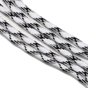 Faldskærmsline. Hvid - sort camo. 4 mm